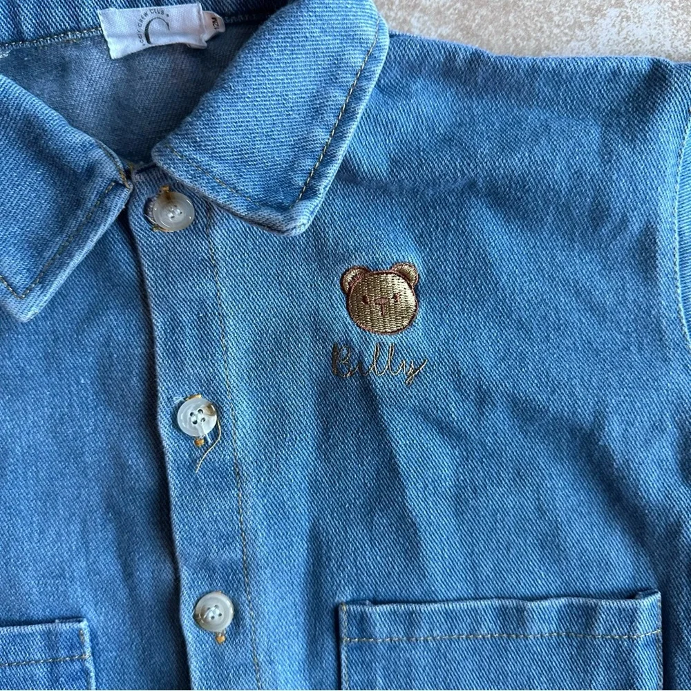 Blue Denim Kids Bodysuit